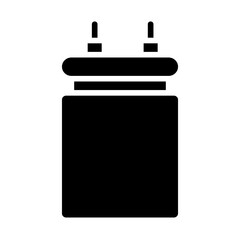  Condenser, electrical capacitor, electrical condenser, energy storage device, electric charge accumulator icon and easy to edit.