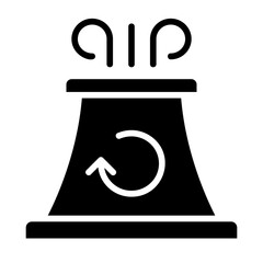  Heat dissipation tower, cooling device, cooling structure, temperature control tower, cooling system icon and easy to edit.