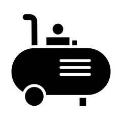  Air compressor, pressurizing device, compression machine, pneumatic pump, pressure generator icon and easy to edit.