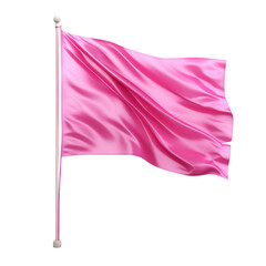 pink flag isolated on transparent background,transparency 
