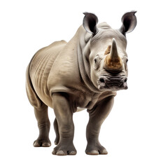 rhino isolated on transparent background,transparency 