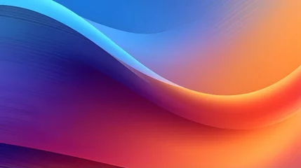 Meubelstickers  color gradient wave background . © Sagar