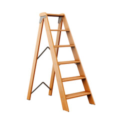 Stepladder isolated on transparent background,transparency 