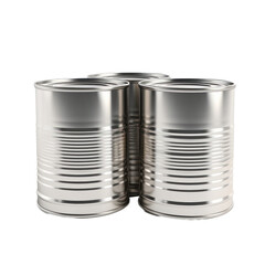 Tins isolated on transparent background,transparency 