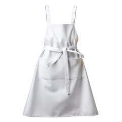 White apron isolated on transparent background,transparency 