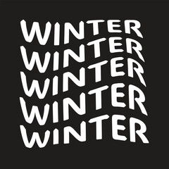 Winter Simple Typography 