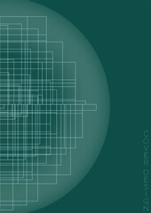 Minimal Minimal Geometric Vector Poster Design with Lines and Gradient Colorful Circles. Collection of Abstract Backgrounds for Covers, Flyers, Templates, Booklets, Cards, Brochures, Branding, etc.