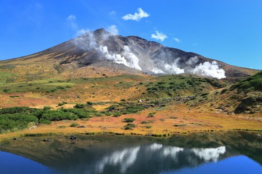 Taisetsu Zan Asahi Dake in autumn , Japan,Hokkaido,Kamikawa-gun,Higashikawa, Hokkaido September 2016