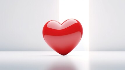 Red hearts floating on the background Creative Valentine's Day, love and romance