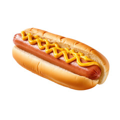 Hotdog,American food isolated on transparent background,transparency 