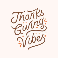 Thanksgiving lettering quotes with vector style