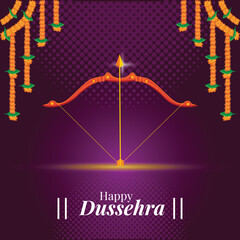 happy dussehra, greeting, wishes india hindu festival vector