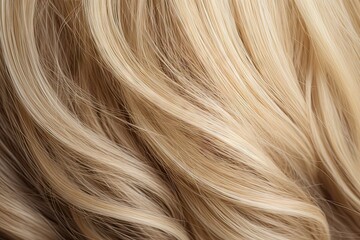 Naklejka premium Radiant elegance. Stunning hairstyle in clean background. Healthy locks. Shiny and textured hair in glamorous setting. Modern beauty. Abstract close up of luxurious hairstyle