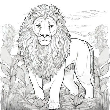 Lion Mandala Coloring Pages 