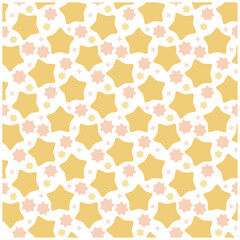 様々な形の星(シームレス)