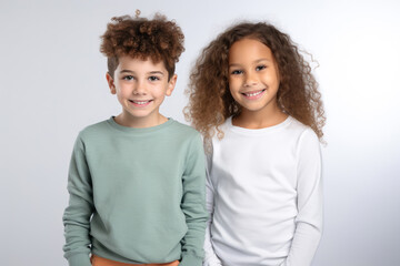 Portrait of an african american boy and girl