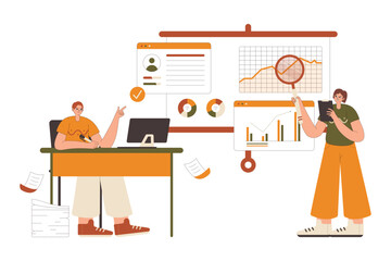 Illustrative Overview of Data Analyst Concept