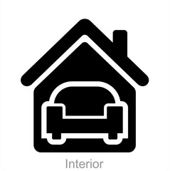 Interior and room icon concept