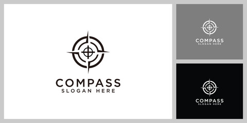 compass icon design vector template - obrazy, fototapety, plakaty