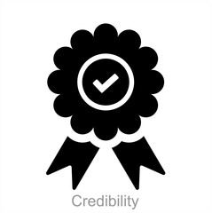 Credibility and customer icon concept  - obrazy, fototapety, plakaty
