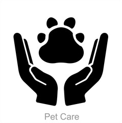 Pet Care and animal icon concept 