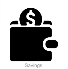 Savings and money icon concept 