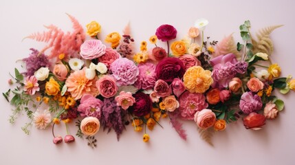 Wedding Flower Trends. Generated AI