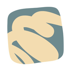 Christmas abstract design element for X-mas decor. Abstract shape on transparent background for New Year mood, Xmas banner. Tinsel for festive website graphics. Confetti isolated for party invitation.