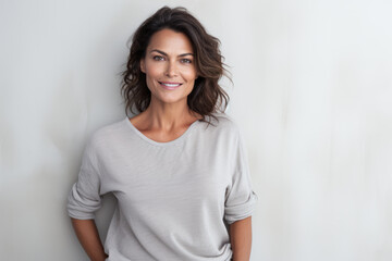 Obraz premium Portrait of a beautiful middle aged woman