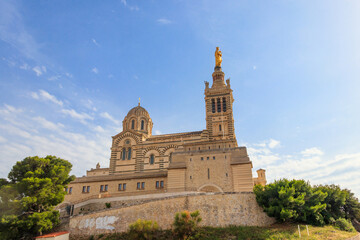 Basilica of Notre Dame de la Garde in Marseille, France