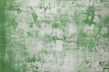 Wall murals Old dirty textured wall Grunge green wall texture background for web site or mobile devices