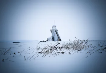 Rolgordijnen lighthouse on the seashore in Oulu, Finland © Cavan