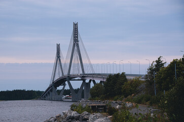 Cable-stayed bridge in Vaasa, Finland