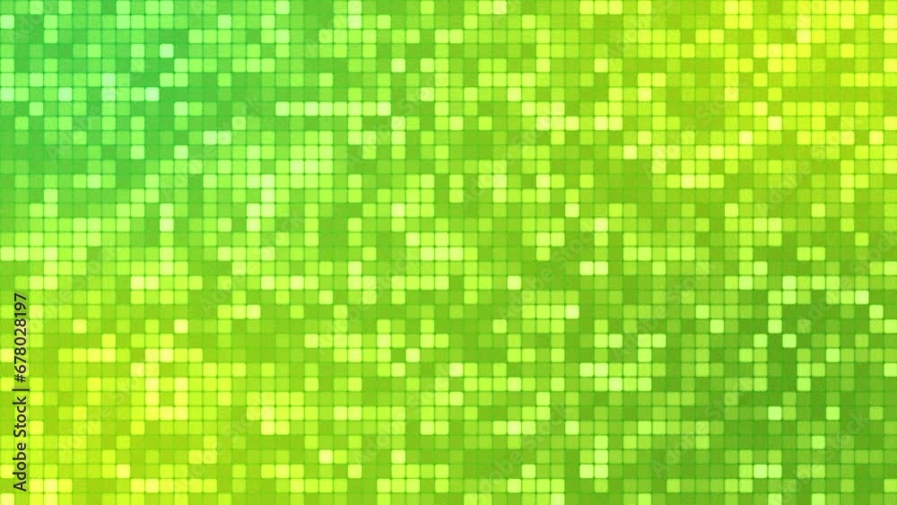 Wall mural grid pattern 4k background with blinking square dots.
