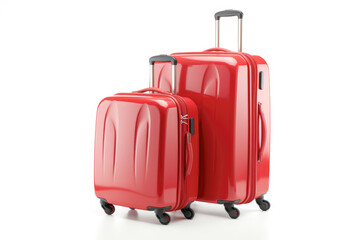 An isolated suitcases, ready to embark on a journey, symbolizing the excitement and anticipation of a holiday or business trip.