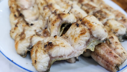 Korean food Grilled eel bbq