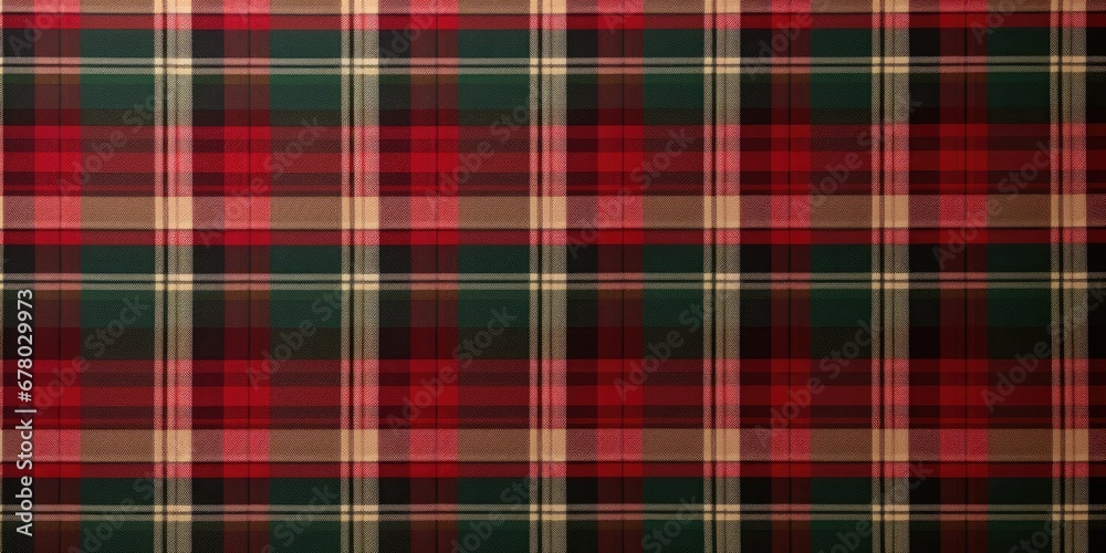 Wall mural christmas plaid pattern background