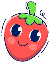 Strawberry Cute Fruit Sticker