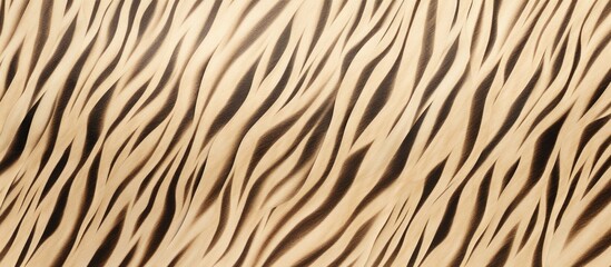Detailed and beautiful zebra animal skin leather pattern seamlessly repeated on a khaki background Copy space image Place for adding text or design