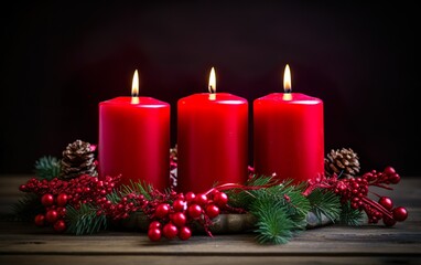 Romantic festive Christmas holiday evening