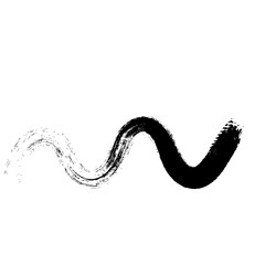 hand draw grunge brush vector