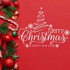 Merry Christmas Postcard