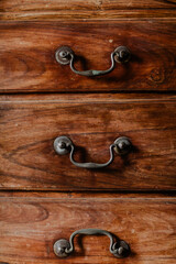 old wooden door with handle
