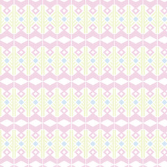 Pastel Geometric Shapes Pattern