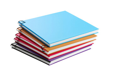 Bulk Pack of Office Note Pads Isolated on Transparent Background