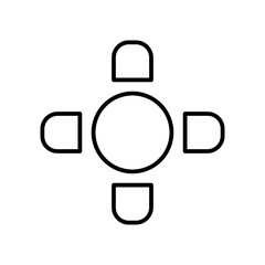 coffee table line icon