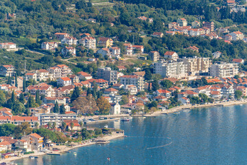 Fototapeta na wymiar Various natural landscapes around the Bay of Kotor Montenegro