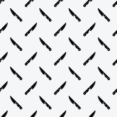 Knife seamless pattern vector