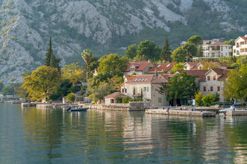 Fototapeta na wymiar Various natural landscapes around the Bay of Kotor Montenegro