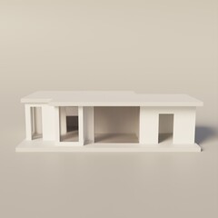 interior of a house , 3d render